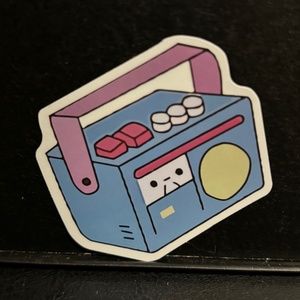 CUTE CAR BATTERY STICKER